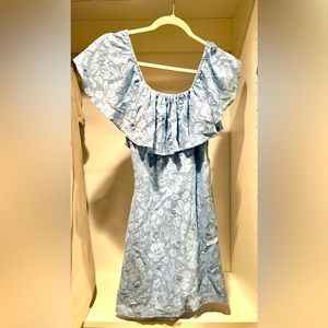 Free People light blue lace dress